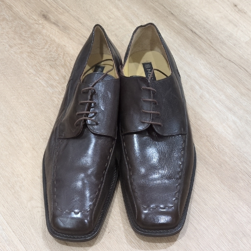 Mezlan Brown Leather Oxfords